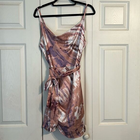 SIMPLEE Large Boho Tie Dye Spaghetti Strap Cami Dress Multicolor Women NWT Wrap - Picture 2 of 11